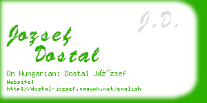 jozsef dostal business card